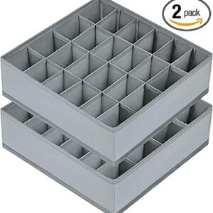 2-Pack 24-Cell Sock and Underwear Drawer Organizers – Joyoldelf Divider Bins