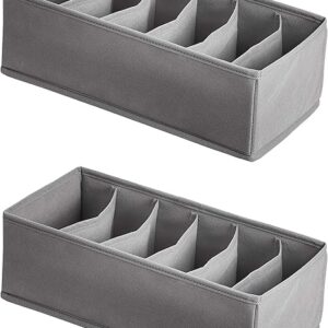 2-Pack Underwear and Sock Drawer Organizers - Amazon Basics Fabric Bins