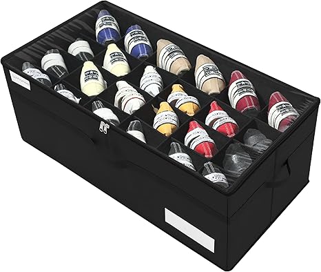 24-Pair Clear Shoe Storage Organizer – Luvhomee Foldable Closet Box