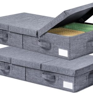OrganizeHub Collapsible Under-Bed Storage Box – 2 Pack