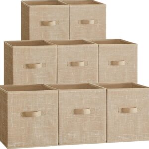 OrganizeHub Collapsible Fabric Closet Organizer Set – Beige