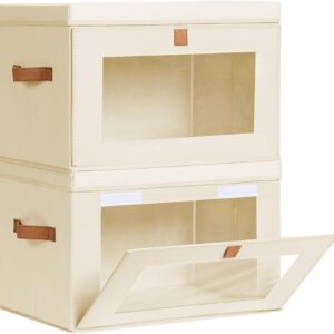 OrganizeHub Collapsible Seasonal Clothes Storage Box – Extra Large