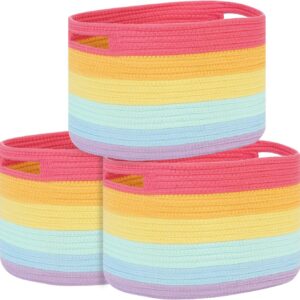 OrganizeHub Decorative Collapsible Basket – Woven Pattern
